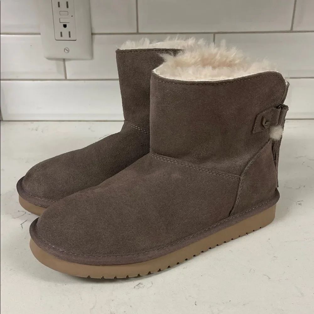 Koolaburra by UGG Women's Jaelyn Mini Size 8 #1096412 Cinder? Suede Ankle Boots